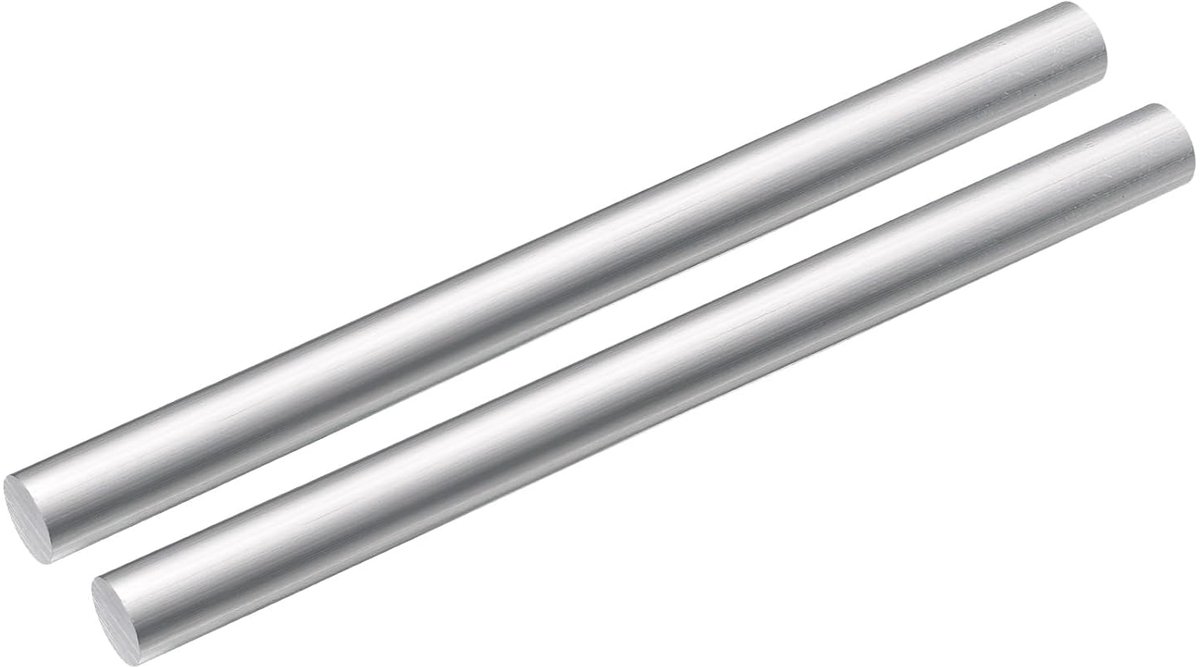 Ronde stang van aluminium, diameter 9/16 inch (9/16 inch), van solide aluminium 6061, lengte 33 inch, voor doe-het-zelvers, 2 stuks