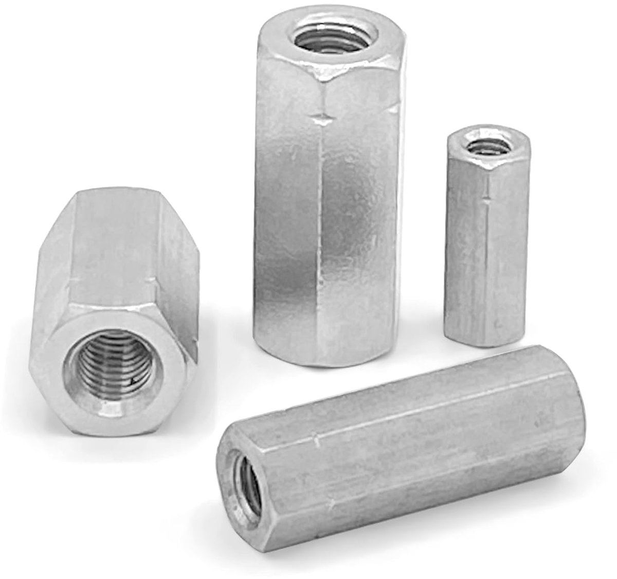 zeskantmoer van roestvrij staal A2, M12 x 40 mm (2 stuks)