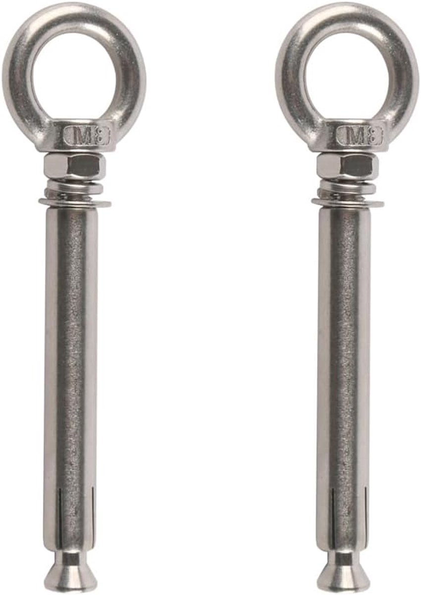 Oogbouten M8 x 100 mm Duurzame bevestigingsmiddelen voor zware toepassingen Ideaal voor de bouw