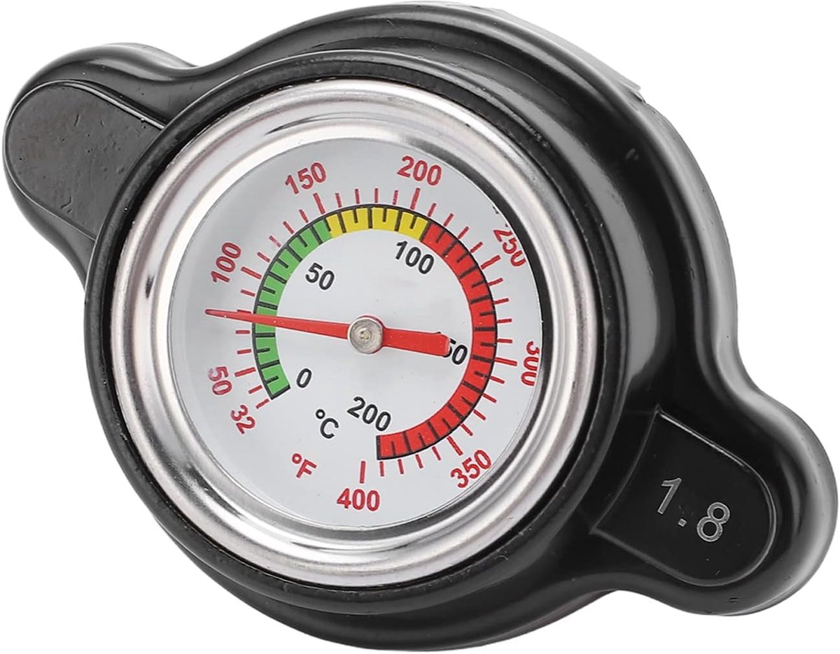 Radiateurdop met temperatuurmeter, motorradiatorafdekking 1638630001 Praktische roestwerende 1,8 bar hogedruk voor reparatie