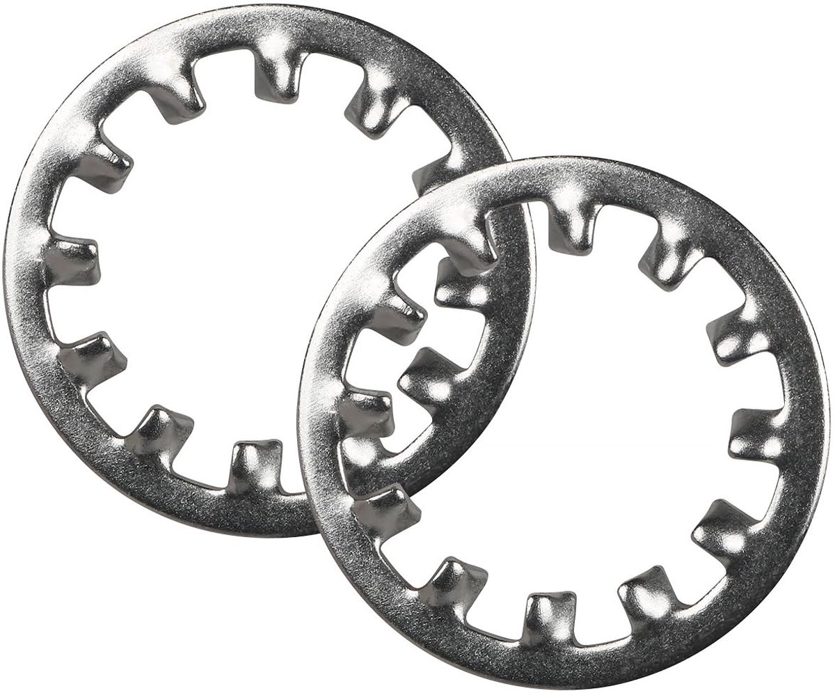 15 stuks M6 tandschijven, borgschijven, roestvrij staal 304, binnentand, gekartelde klemschijven, maatassortiment, veerringen, sluitringen voor schroefbevestiging