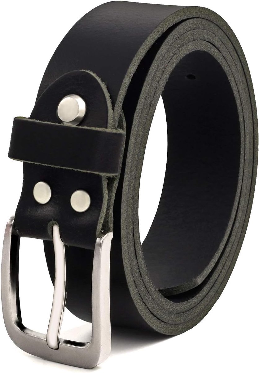 riem heren lederen riem gemaakt van buffelleer voor heren jeans pak echt leer zwart 30mm breed kan worden ingekort type: # GSw300801