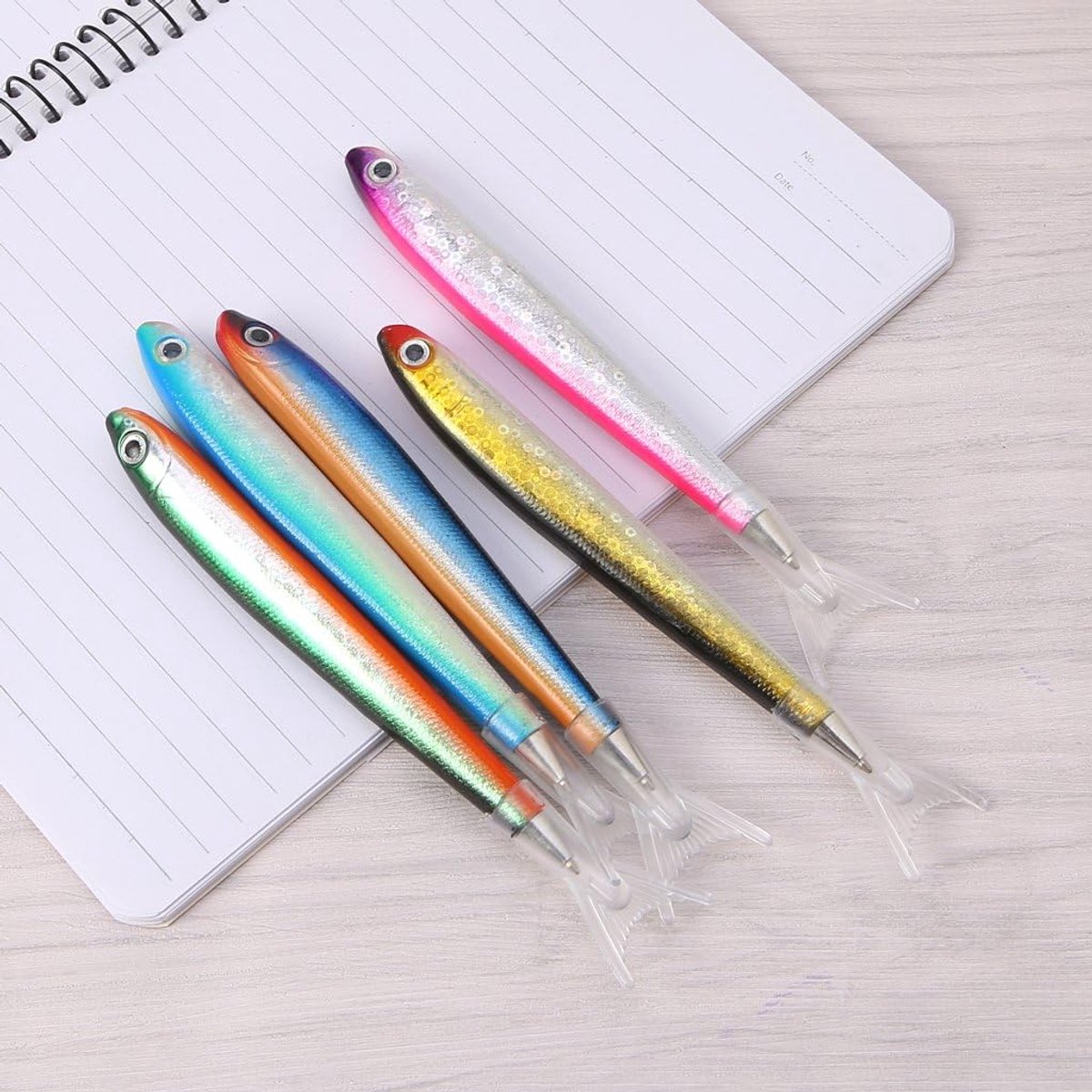 Balpen, creatieve vis balpen oceaan handtekening voor schrijfwaren school kantoorbenodigdheden zwart