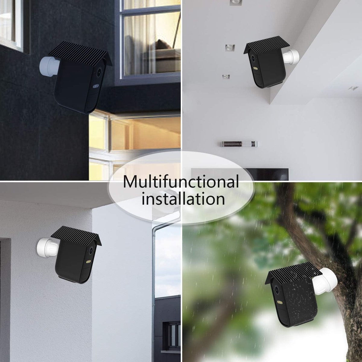 2 stuks siliconen cover skin compatibel met eufyCam 2C / eufyCam 2C Pro Home Security Camera systeem - Waterdichte beschermende zachte lichtgewicht duurzaam siliconen voor eufyCam 2C camera
