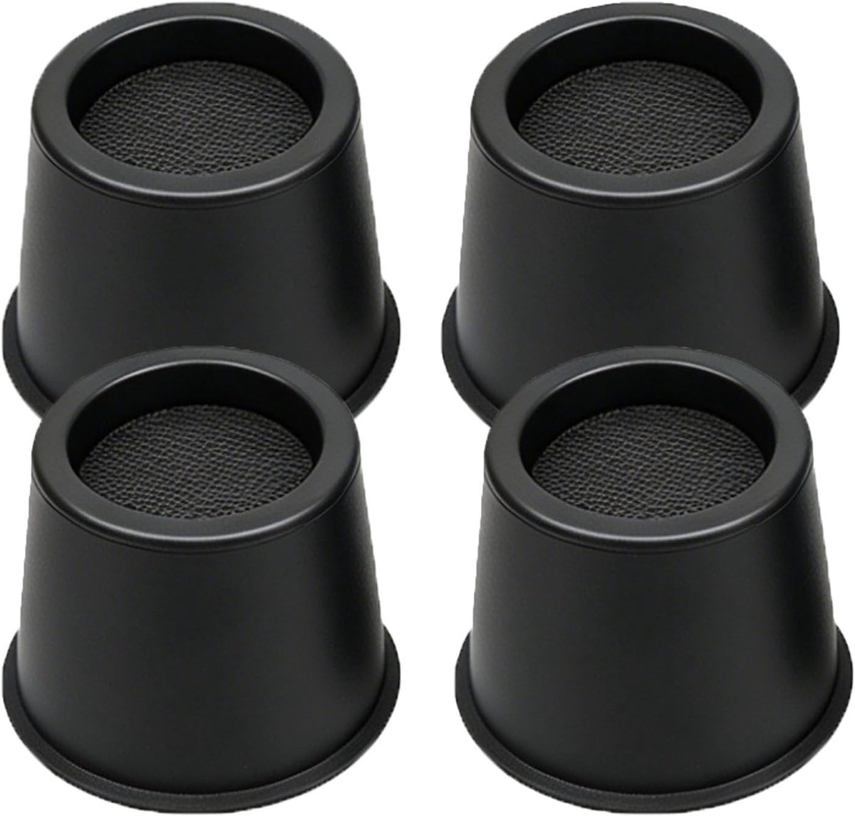 Bedverhogers, 4 inch ronde meubelpoten verhoger, zwaar belastbare meubelbeenliften voor divanbed, tafelbureauverhoger, stoel of bankverhoger, wielen