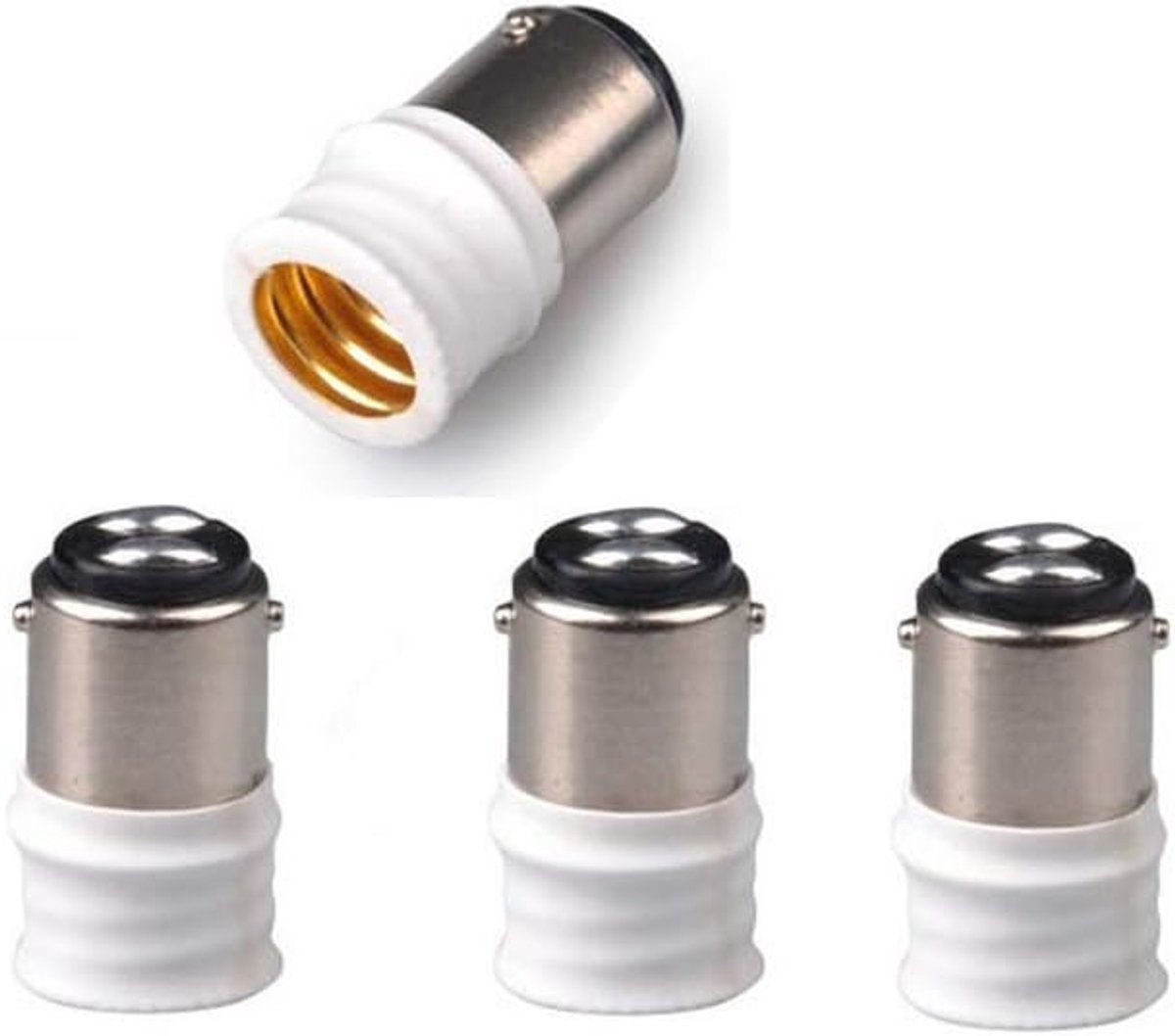4 stuks B15/BA15D naar E14 adapter lampfittingen gloeilampen converter houder nieuw DE