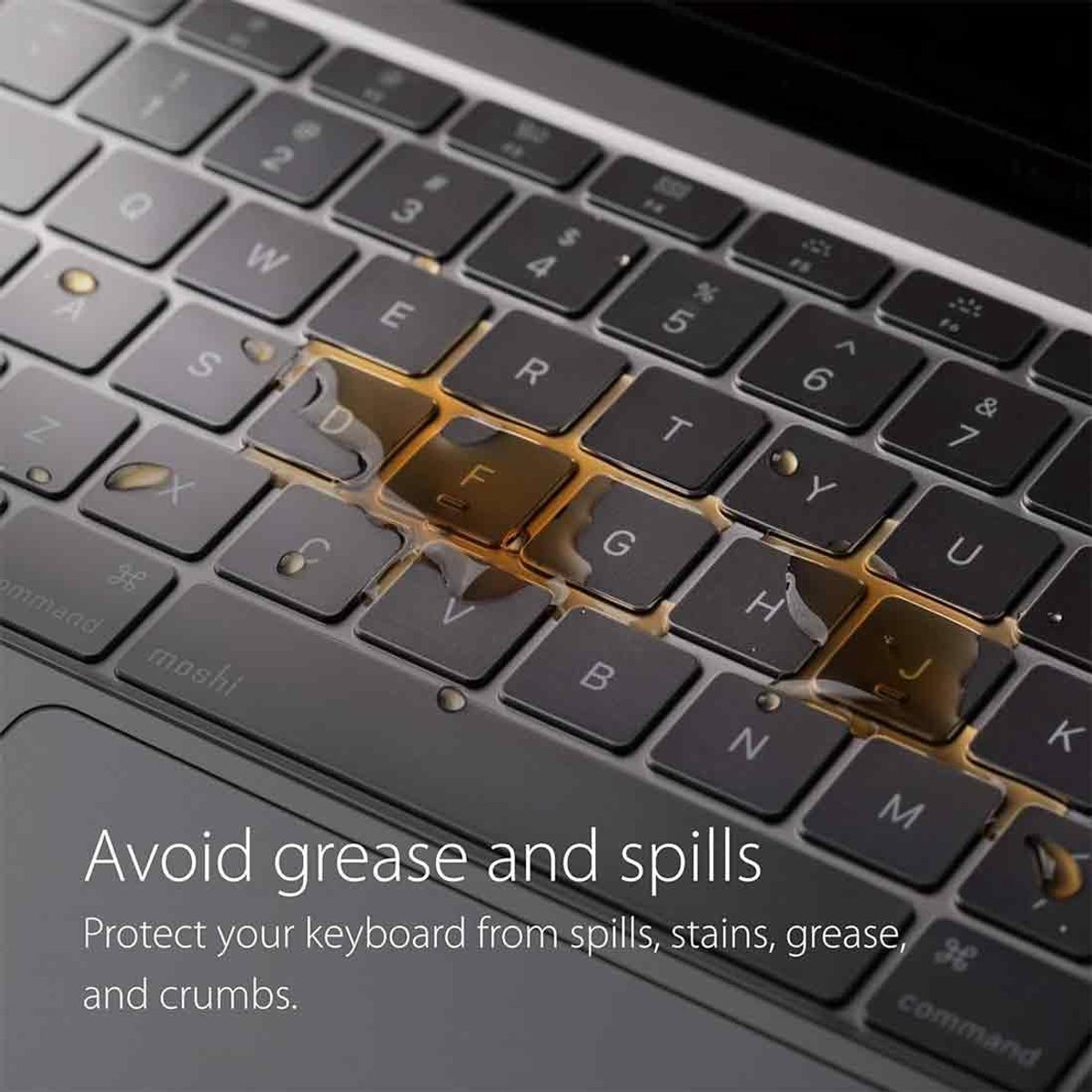 toetsenbordafdekking voor MacBook Air 13 M1 2020 A2337 A2179, EU-lay-out, waterdicht & stofdicht, wasbaar & herbruikbaar van zeer transparant TPU-materiaal - 1 stuk