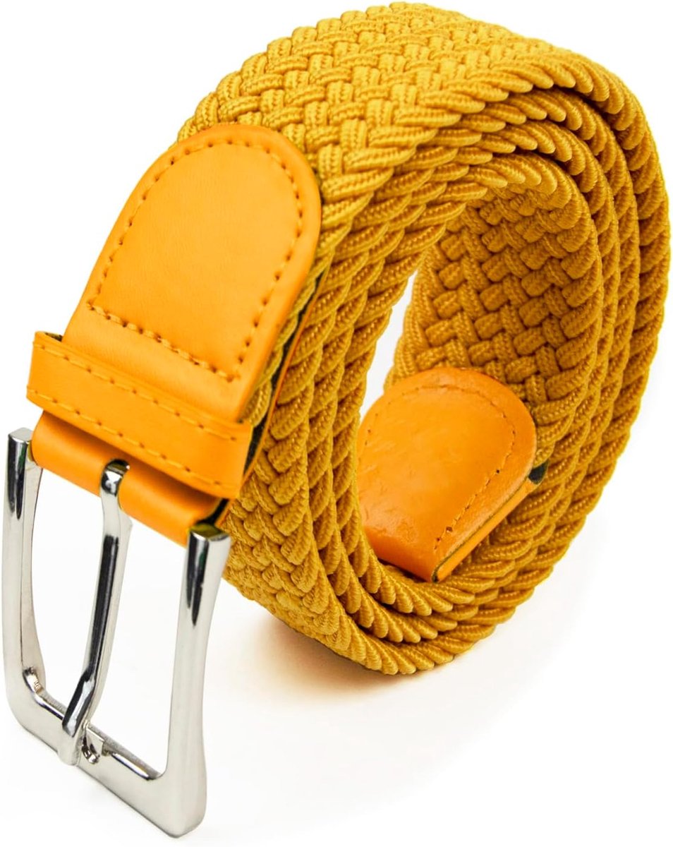 Unisex Elastische Stoffen Riem Gevlochten Rekbare Dames en Heren