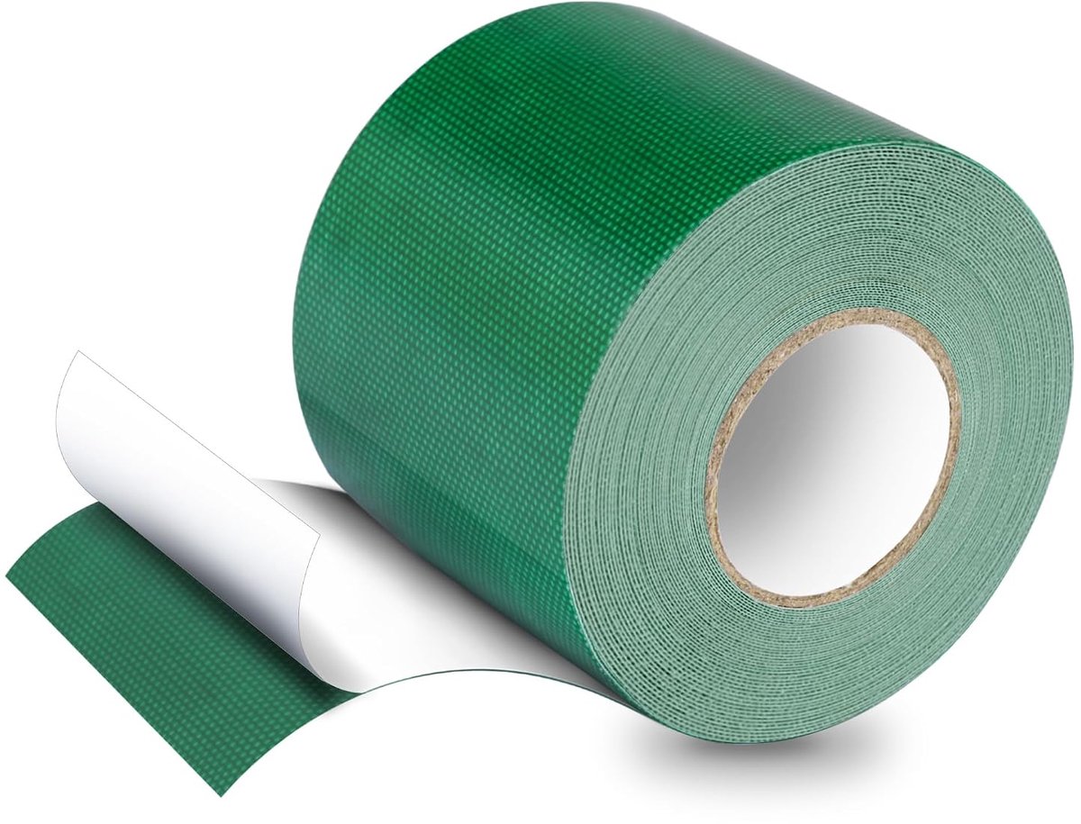 HONGTAISHENG-reparatietape voor stofdekzeilen, zeildoekpatches, zeildoektape, 10M*8CM, voor vrachtwagenzeildoek, luifel, tent, Groen, PVC