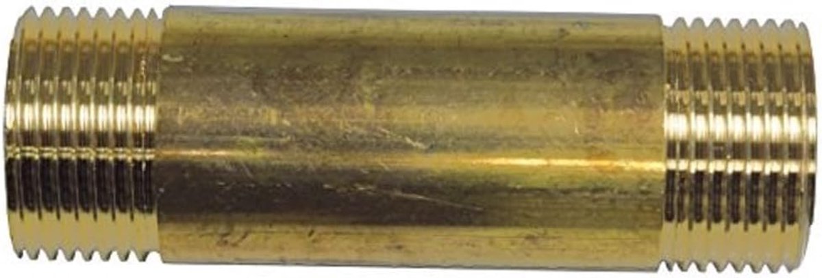 Messing buisnippel 1/2 inch, 80 mm, T396902