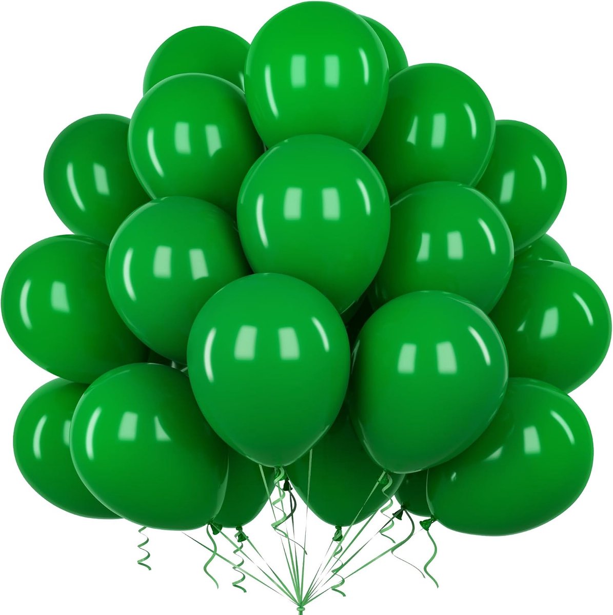 Ballonnen, 50 stuks 30 cm mat diep groen latex ballonboog slinger kit mannen jongens verjaardag huwelijksaanzoek verjaardag afstuderen verloving bruids babyshower kerstfeest deco