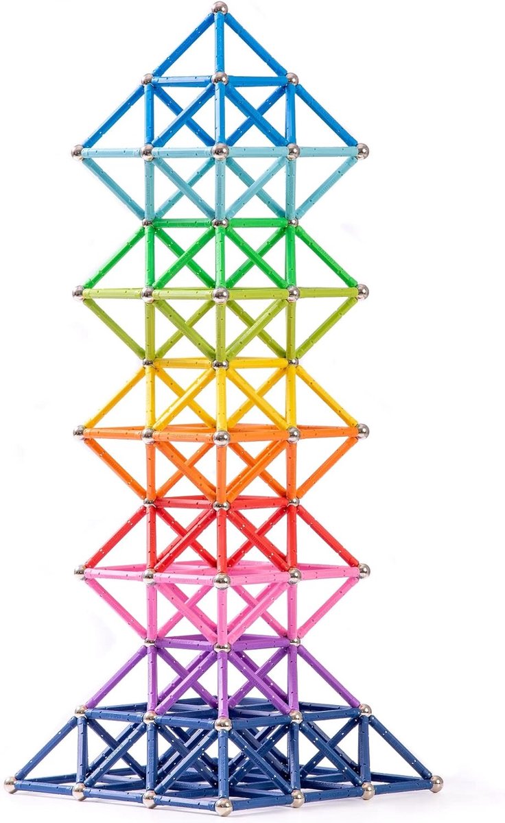 Magnetisch speelgoed, 58 mm bouwstokkenset voor kinderen, magneetspel, 10 kleuren