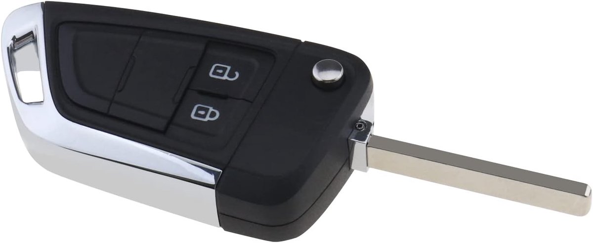 2 Knoppen Afstandsbediening Flip Key Shell Compatibel met Adam Astra Cascade Insignia Meriva Mokka Viva Zafira Opvouwbare Afstandsbediening Sleutelhanger Case Cover met Ongesneden Blade