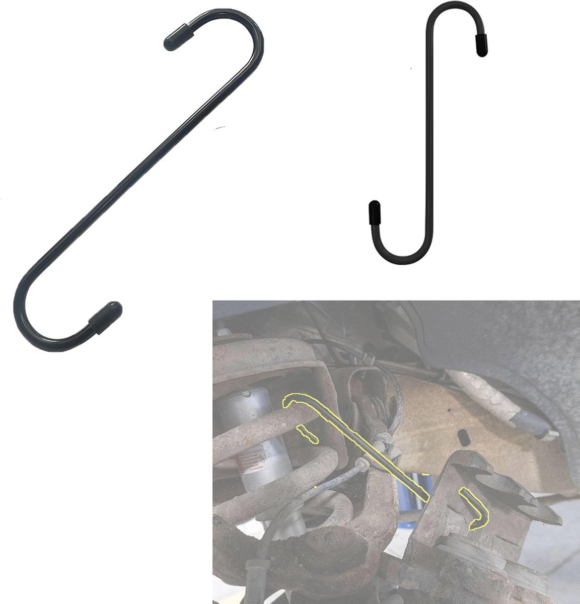 zalati Remklauw Hanger Haken 2 stuks Rem As en Ophanging Systemen Gereedschap voor Auto's en Lichte Vrachtwagens