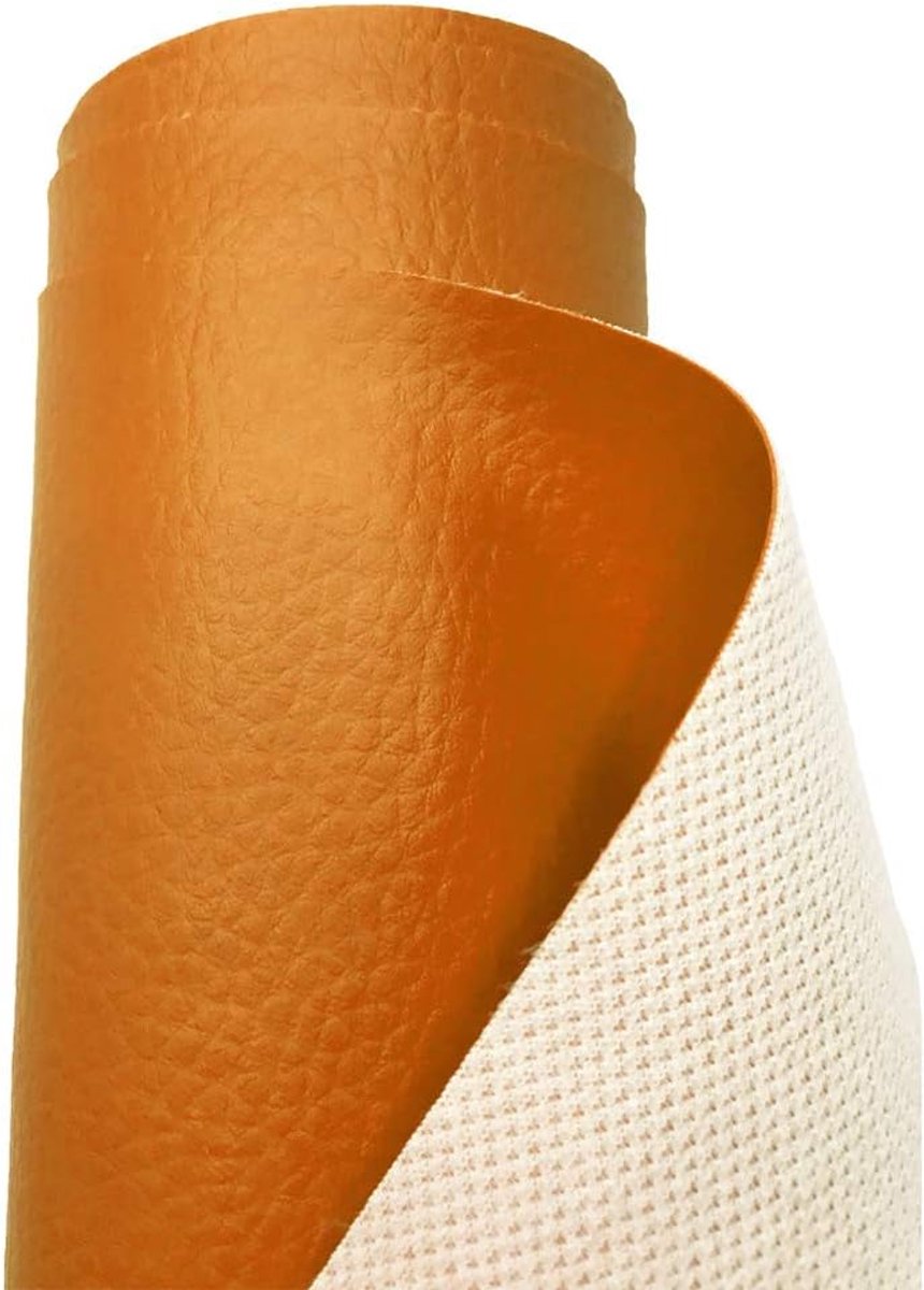 Stof, nepleer, vinyl, waterdicht, materiaal, voor kleding maken, bekleding, tafelkleed, tassen, korte broeken, rokjes, bruin, 1 meter, 100 x 140 cm