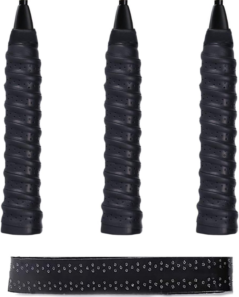 3 Pack Racket Grip Tape, Antislip Tennis Overgrips Absorberende Badminton Squash Vervanging Racket Grip