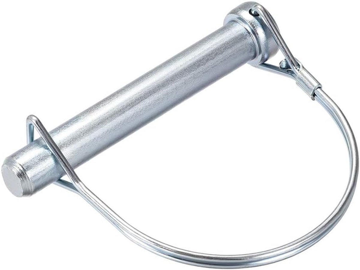 sourcing map Asvergrendelingspen koppelingspen voor velg aanhanger, auto, gazon, tuin, in boogrond 12 mm x 80 mm