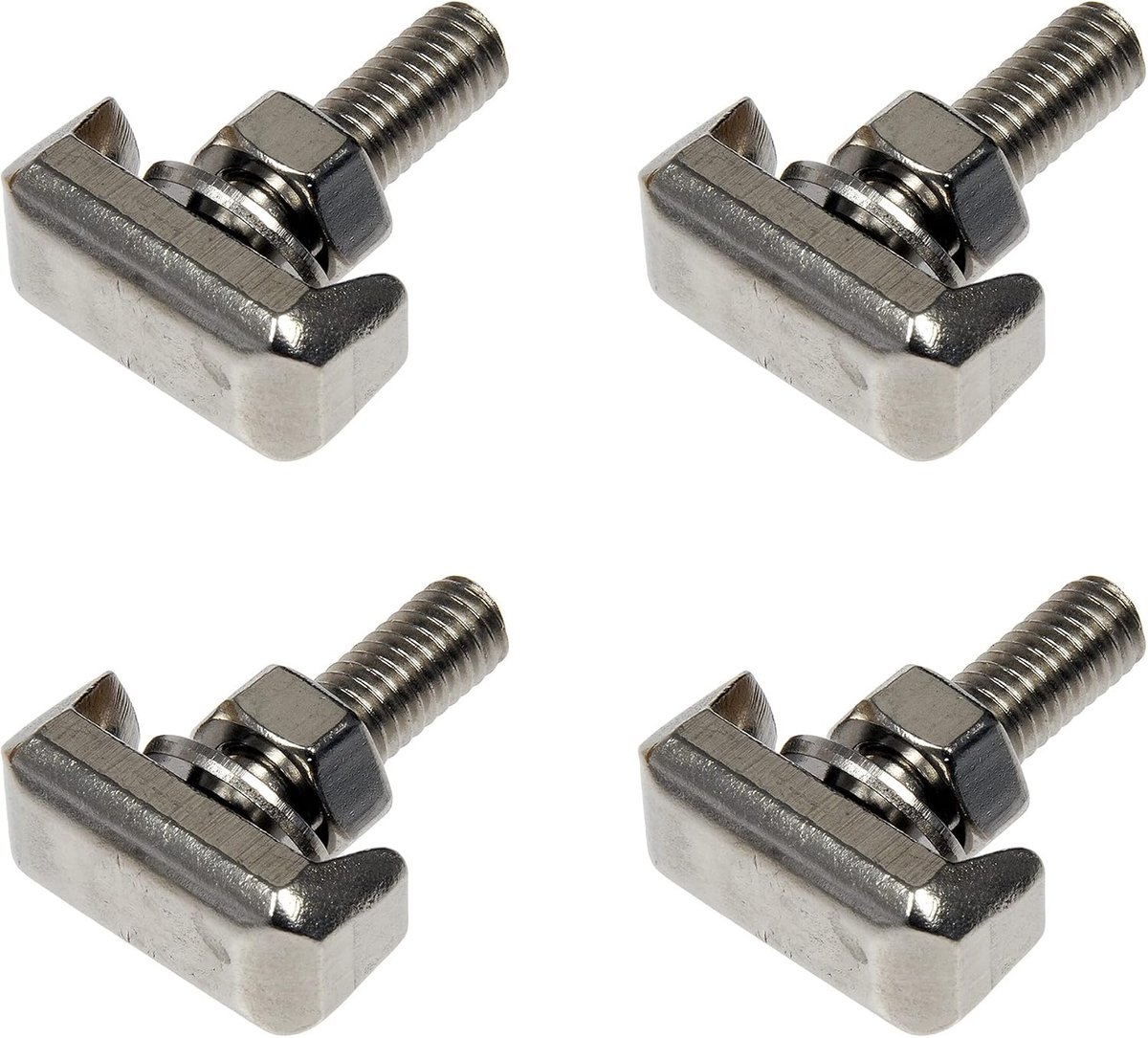 4 Stuks Batterij Terminals Rvs T-Bolt Kit Kabel Spanner Schroef voor Kabels Vervanging Voertuig Auto Onderdelen