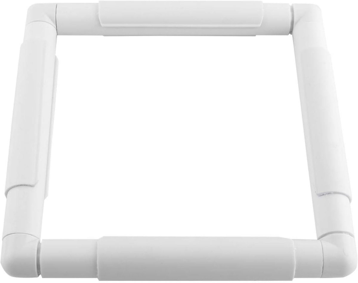kruissteekframe, Q Snap rechthoekig borduurclipframe, kunststof naaihoepel voor borduurwerk, handstiksels, naaldsteek, zijden schilderij (20,3 x 20,3 cm)