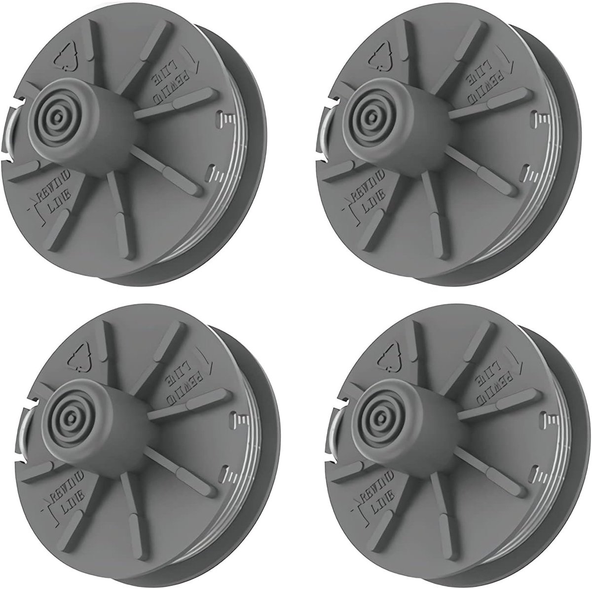 draadspoel, 4 stuks, diameter van 1,65 mm, 6,1 m, 5307-20 vervangende autofeed spoel lijn, nylon spoelen voor Gardena EasyCut ComfortCut PowerCut SmallCut Grastrimmer