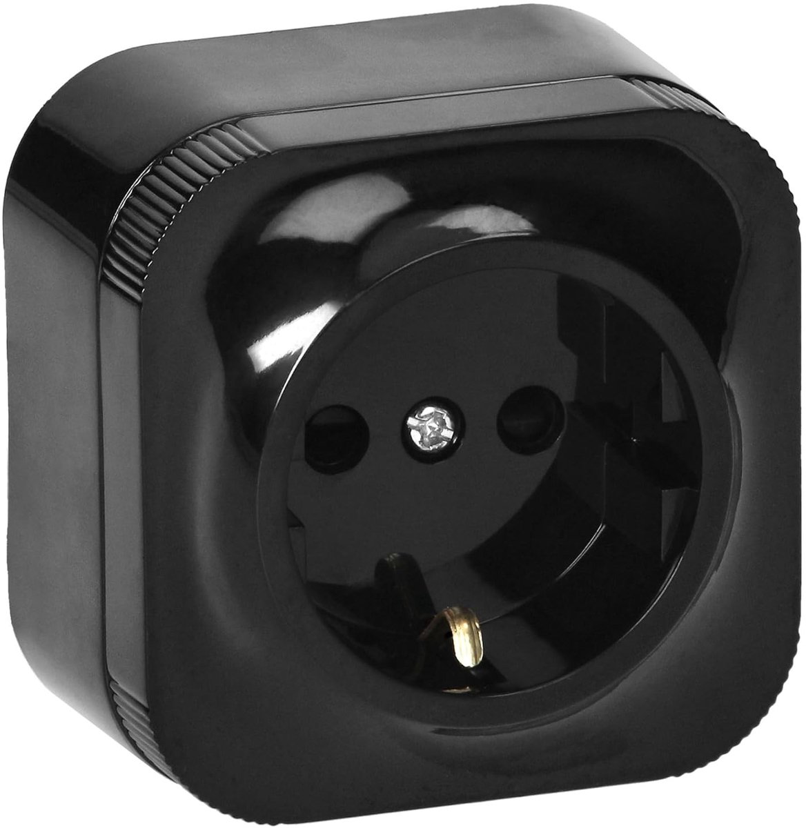 Stopcontact 2 x 2-polig + Aarde Schuko - Opbouw Stopcontact met Glanzende Afwerking 16A/230VAC IP20 Socket voor Veilige en Betrouwbare Stroomvoorziening