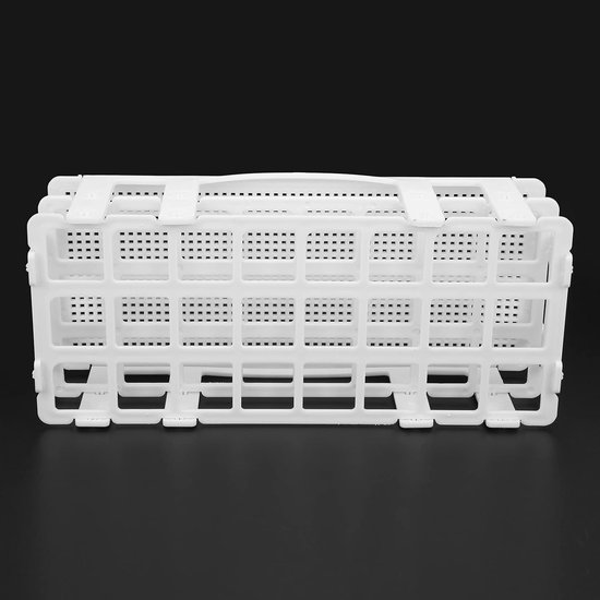 24 Gaten Reageerbuisrek 25x25mm Lab Buishouder Kunststof 3-laags Bemonsteringsbuisrek Afneembaar — afbeelding 5
