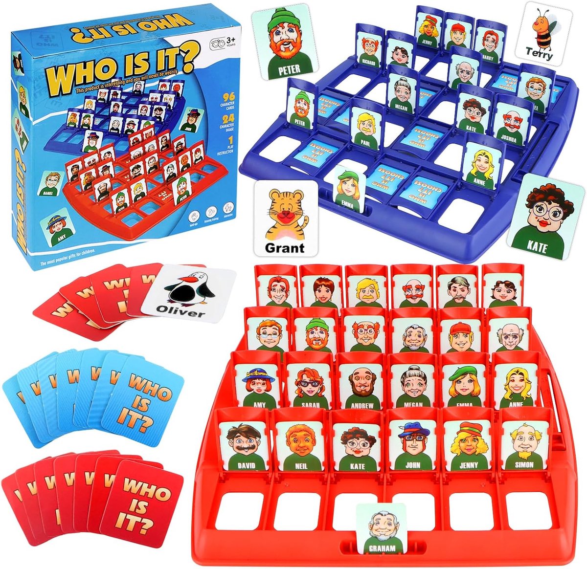 wie? Raad wie raden wie spel | Voor kinderen tafel wie zijn bordspel speelgoed voor kinderen voor plezier in het gezin en op feestjes