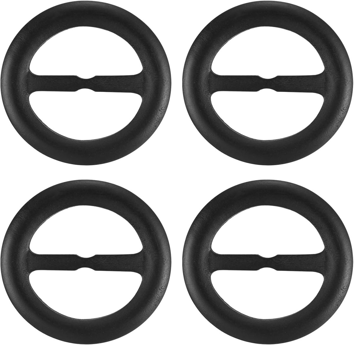 T-shirt clips riemgesp hout sjaal ring doek ring klemmen ronde stropdassen sluiting mode kleding hoek knoop knoop voor zijden kleding decoratie, zwart, 80mm