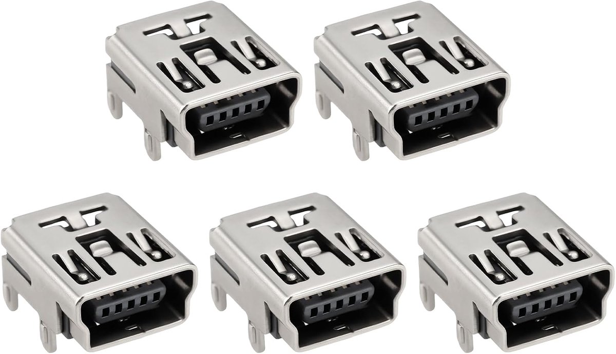 5 stks Mini USB-poort Compatibel met PlayStation 3 4Pin Controller Stopcontact