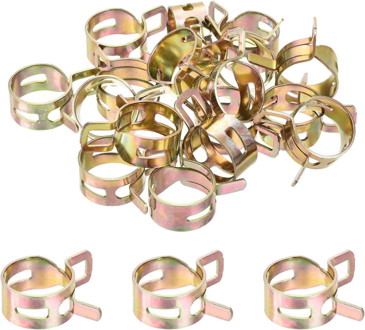 Slangklemmen voor brandstofleiding, 20 mm, lage druk, vacuüm-slangklemmen, 20 stuks