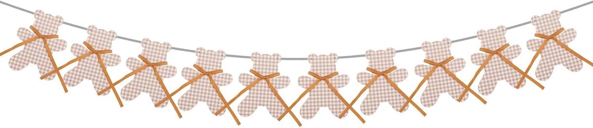 Can Bearly Wait-Slinger, Voorgemonteerd Neutraal Boho Teddybeerbanner Berenthema Hangende Feestdecoratie voor Babyshowers Feestbenodigdheden voor Gender Reveal-Feestjes