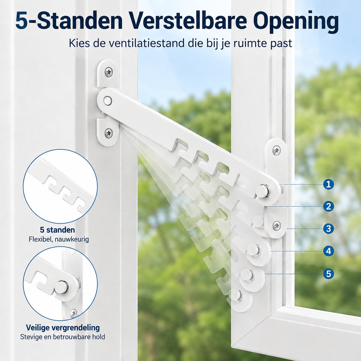 Raamgrendel - Raamsluiting met 5 Standen thumbnail 6