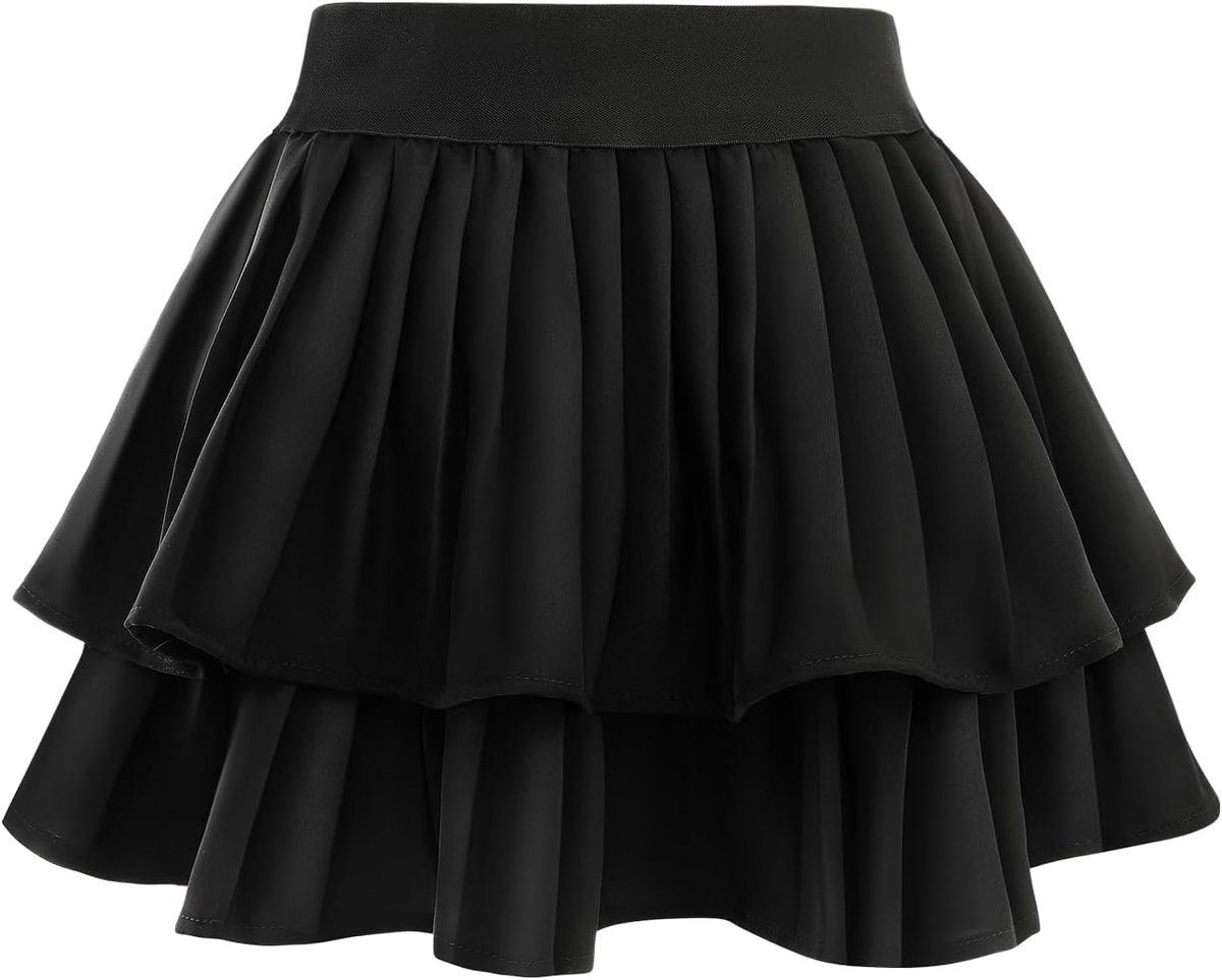 Tennisrok voor meisjes, sportrok met broek eronder, hoge taille, plooirok, golf, skorts met zak, minirok, casual zomerrok voor meisjes