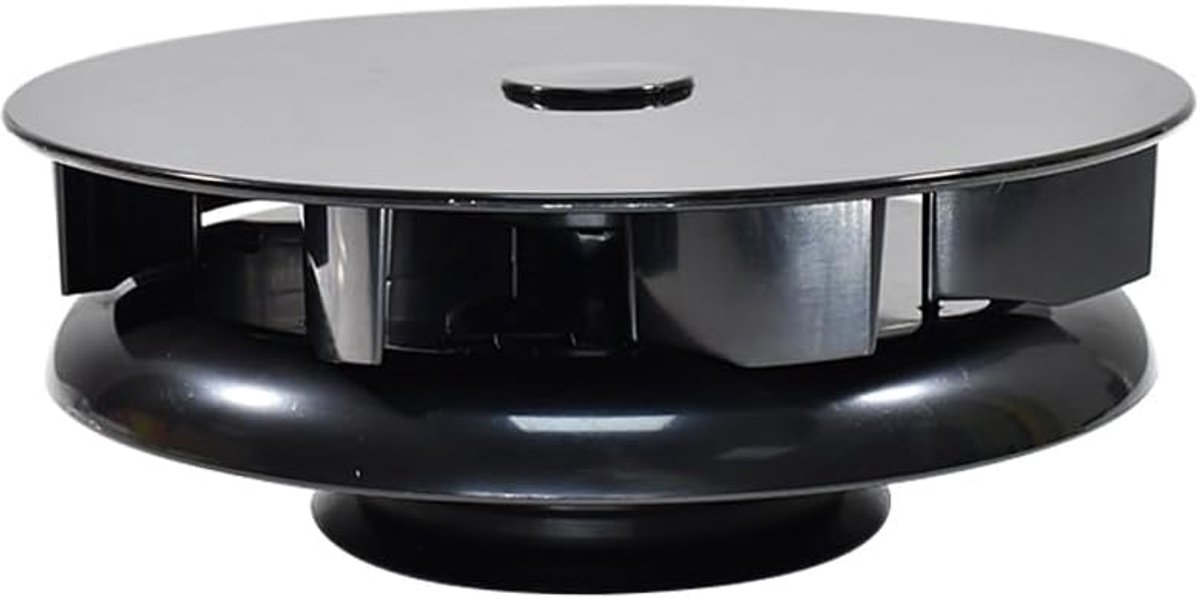 ventilator, laag profiel, draaibaar, dakventilatie, compatibel met bestelwagen, caravan, bus, bestelwagen, zwart