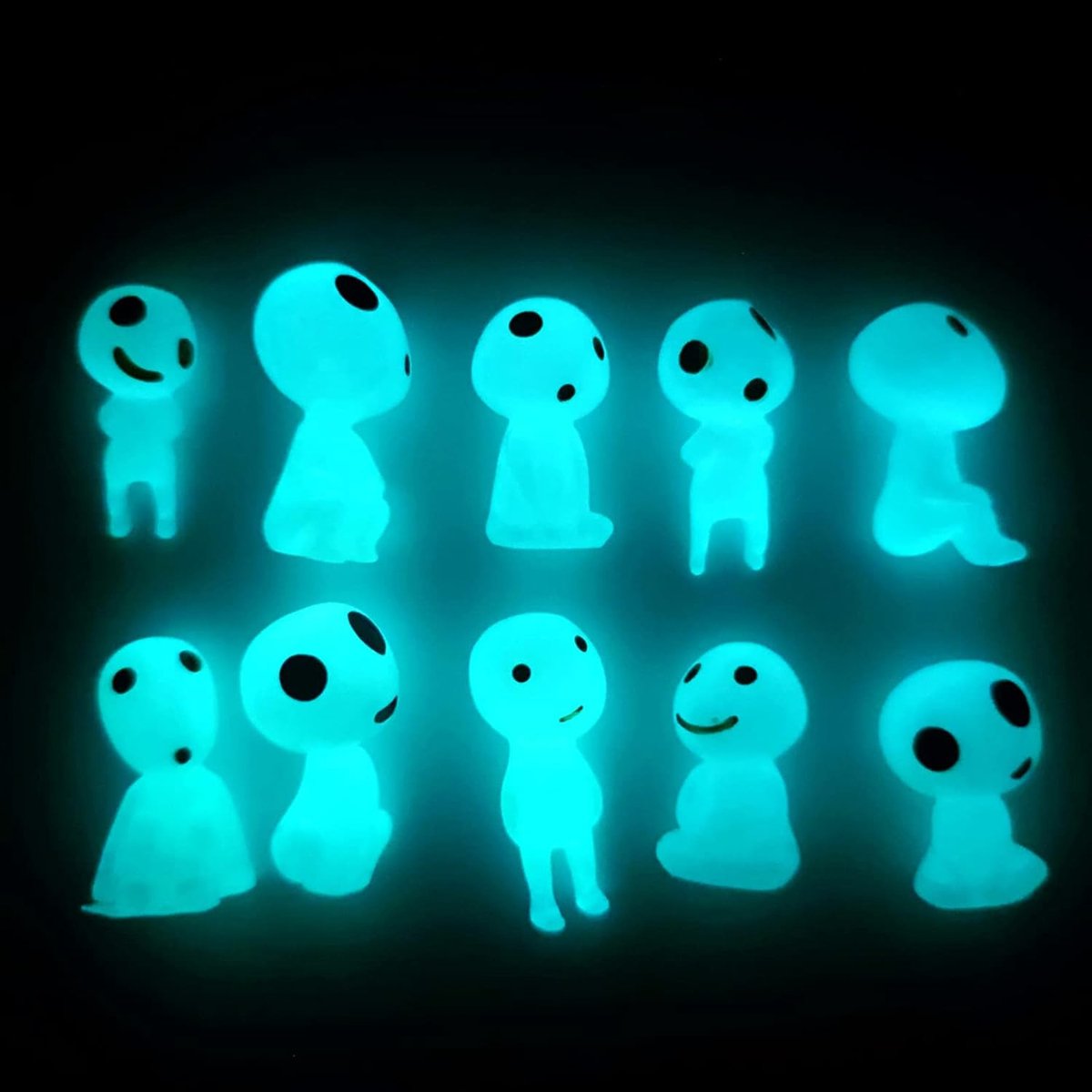 10 stuks boom elfen pop mini tuindecoratie prinses oplichtende boom hars elfen prinses mononoke pop lichtgevende boom elfen voor tuin pot decoratie woondecoratie