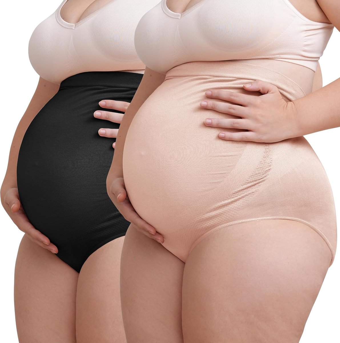 Vrouwen Zwangerschap Hoge Taille Ondergoed Zwangerschap Naadloze Zachte Hipster Slipje Over Bump