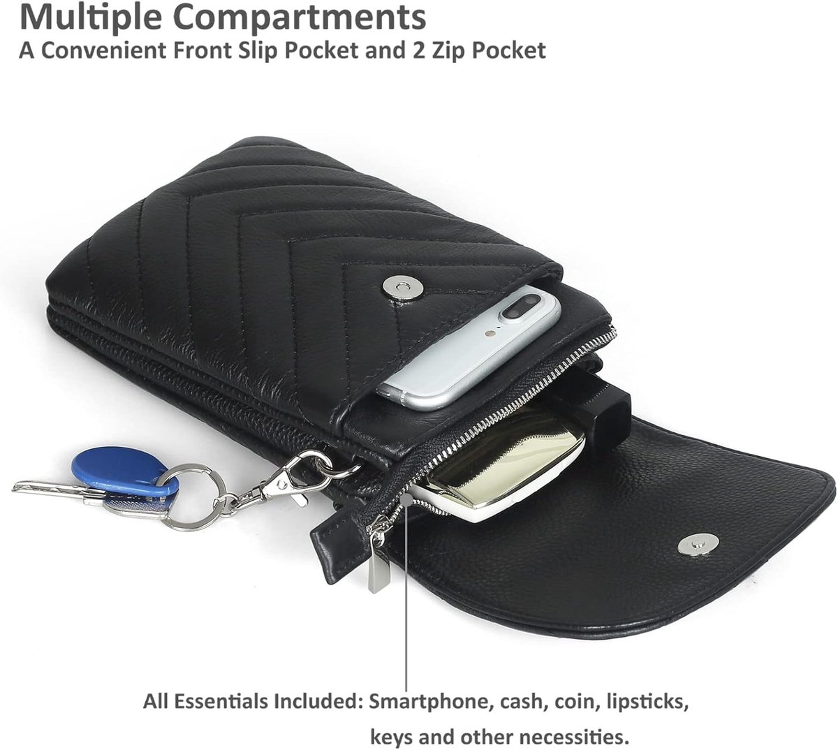 befen Echt lederen telefoontas, Crossbody mobiele telefoon portemonnee portemonnee, kleine cross body telefoon tas voor vrouwen mini schoudertassen