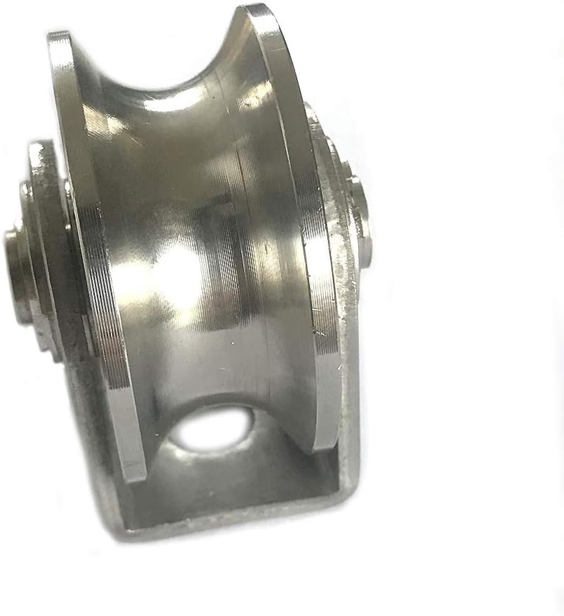 2 inch schuifpoort 304 RVS Roller Wheel V/U/H voor Swing/Sliding Sate met Wiel+Beugel, 660 lbs Capaciteit 54mm/2.1" U