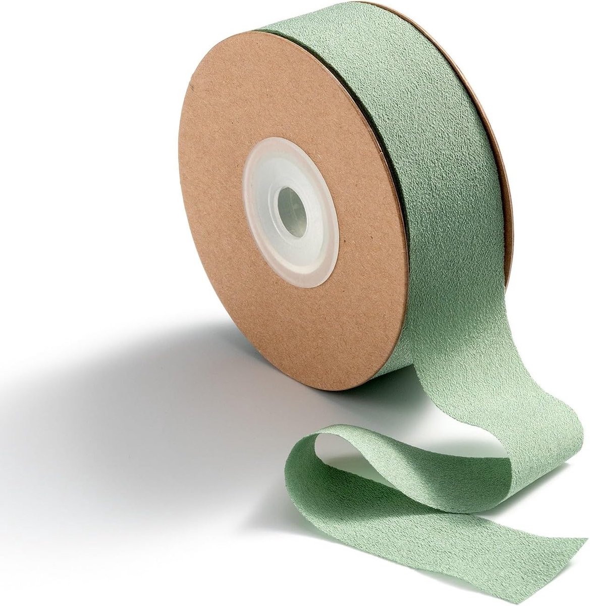 Lint Cadeaulint Groen Chiffon 2,5 cm x 23 m Decoratief Geschenklint lint voor Verjaardag Bruiloft Valentijnsdag DIY Projecten en Knutselen,Saliegroen