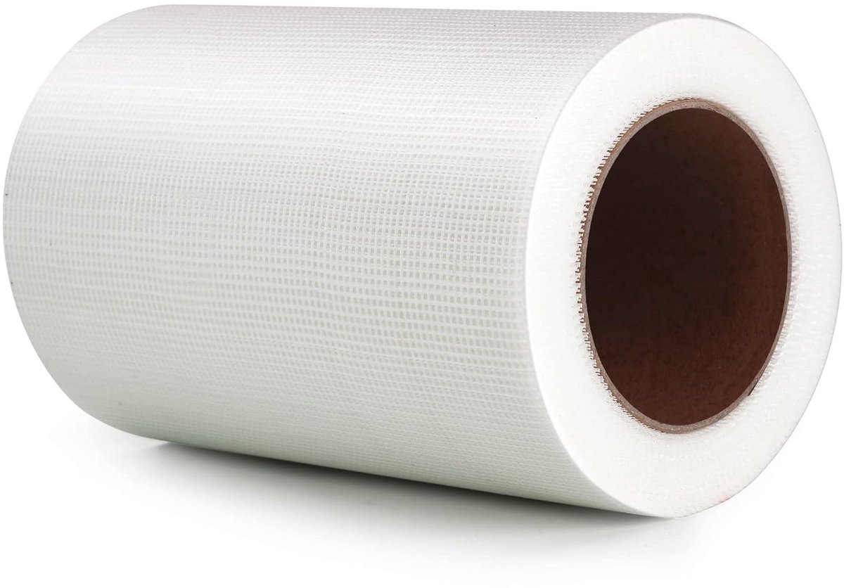 Reparatietape van stof, 20 cm x 30 m, industriële kwaliteit, extra duurzaam, 200 g, zwaar vezelweefsel, zelfklevend, voor de reparatie van patches, kleur wit (DRF810)