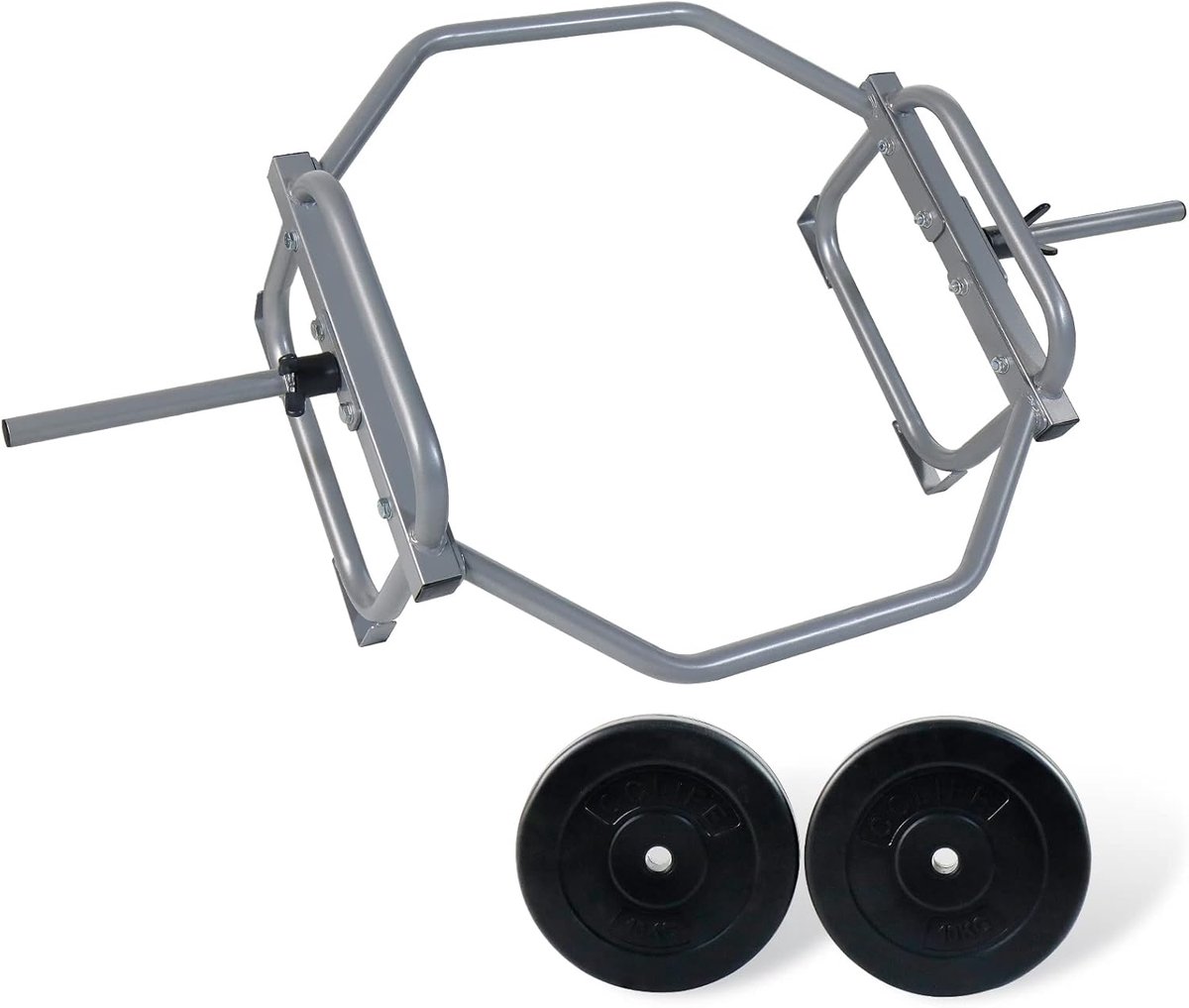 Zeslingstang Halterstang met gewichten Olympische stang voor knieheffen, deadliften, schouderheffen