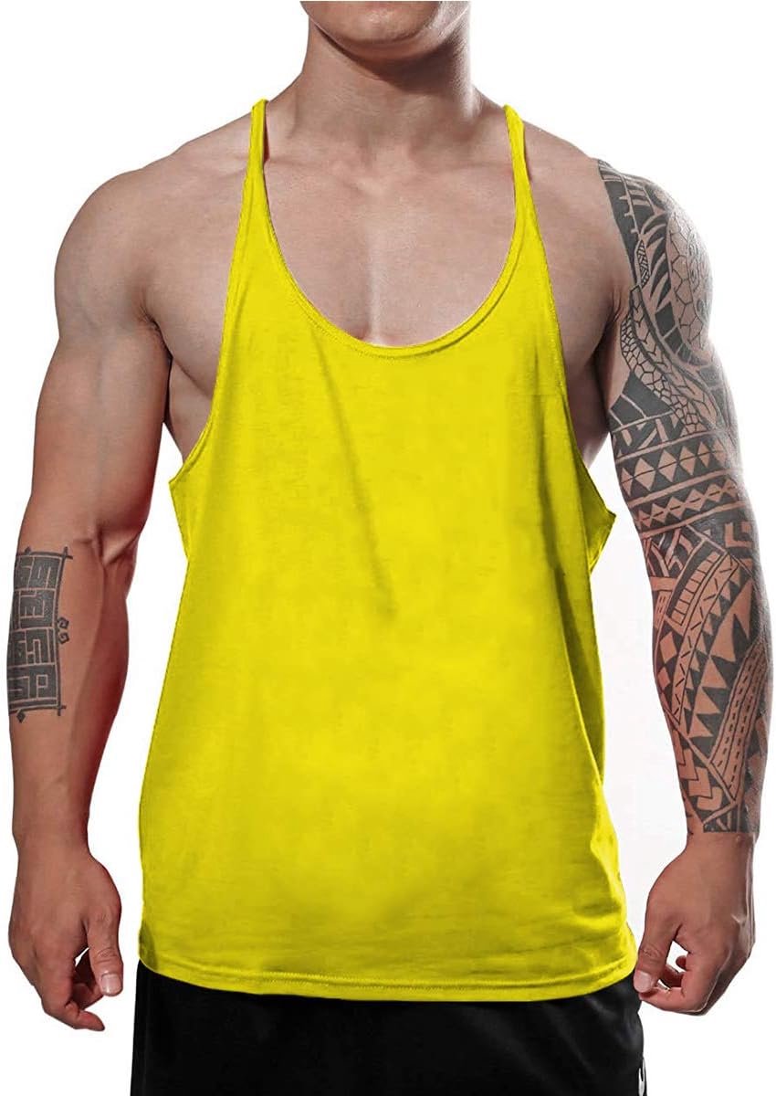 Y-Terug Bodybuilding Training Stringer Tops Spier Mouwloze T-shirts