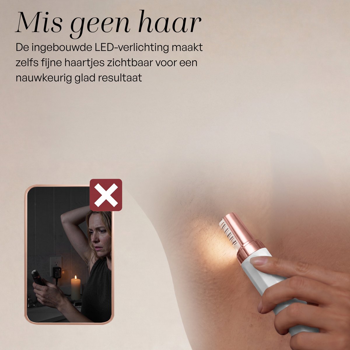 Sansbeauté 3 in 1 Epilator voor Vrouwen PocketPRO met Travel Bag - Wit thumbnail 5