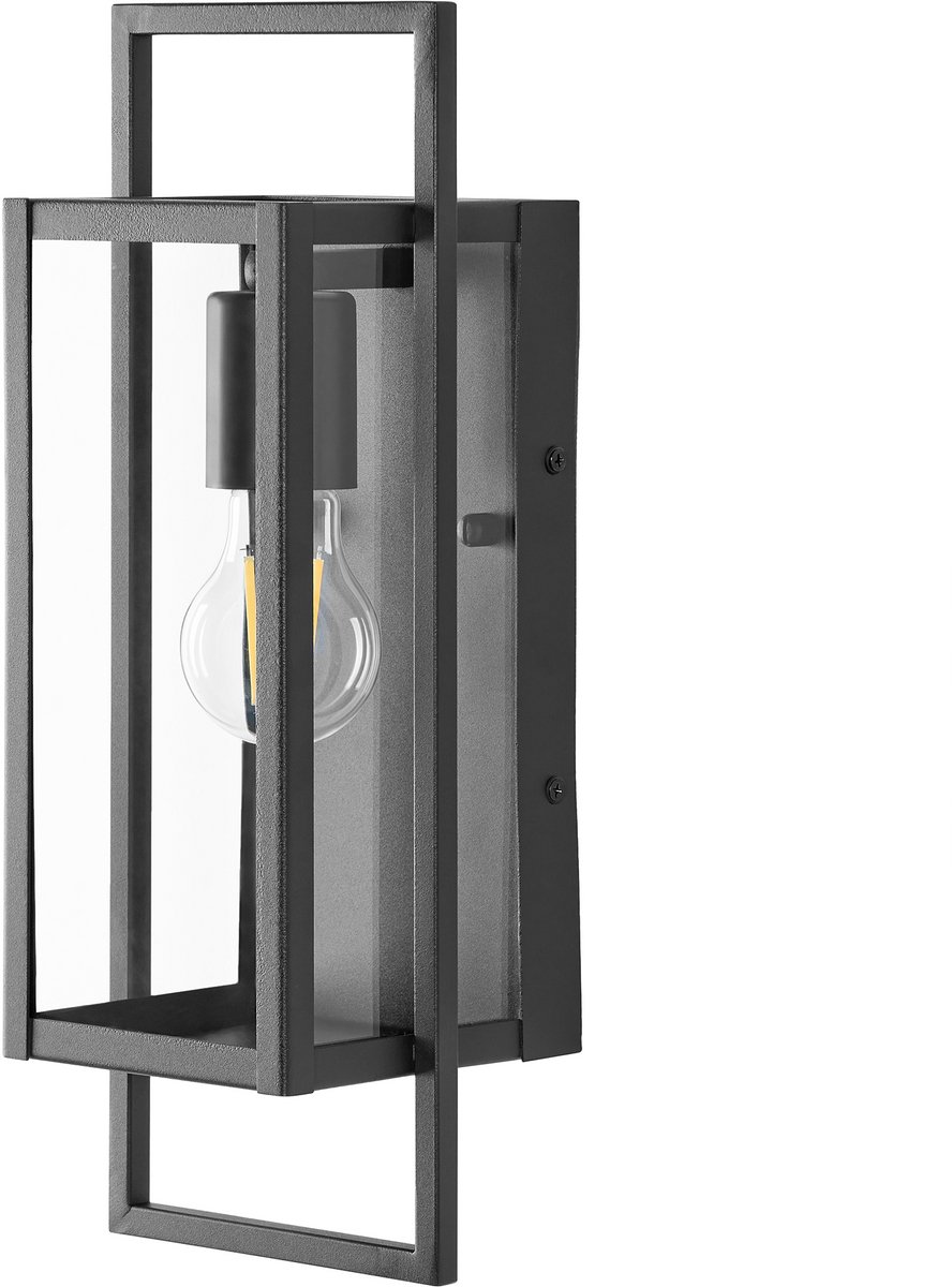 TARNA - Buiten wandlamp - Zwart - Aluminium