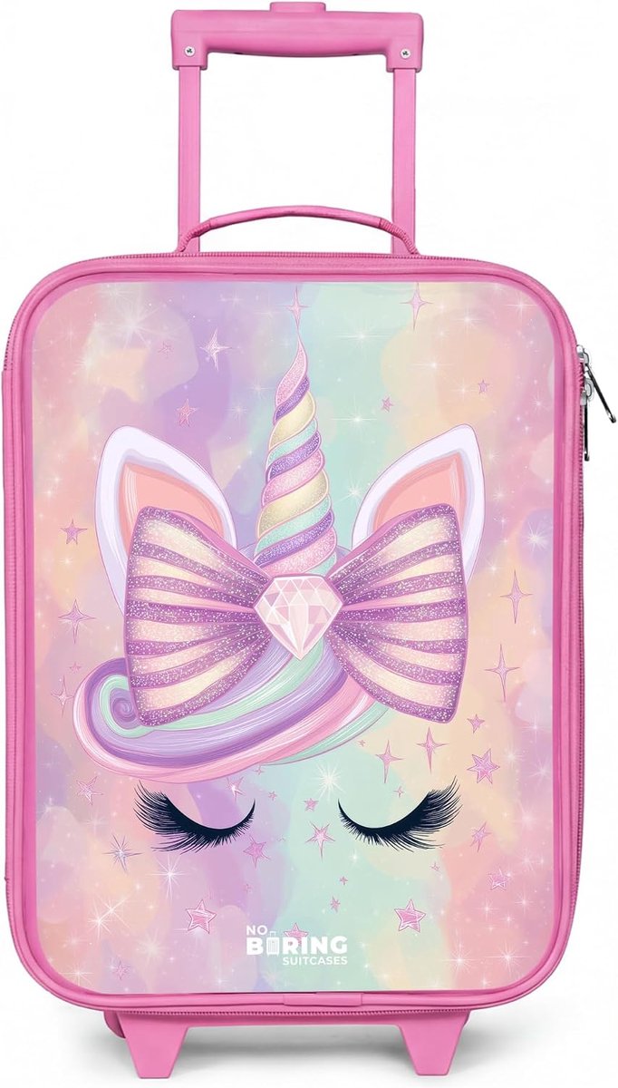 Kinderkoffer Compact 48x31x19 cm - Eenhoorn - Lichtgewicht - Perfect voor op reis - ShopVlot