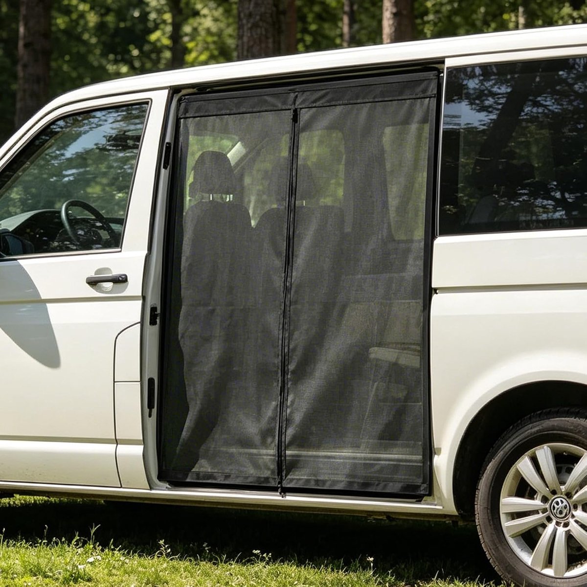 Muggenhor voor VW T5 T6 - Drie ritsen - Insectbescherming - Ideaal voor kamperen - SnelShoppen
