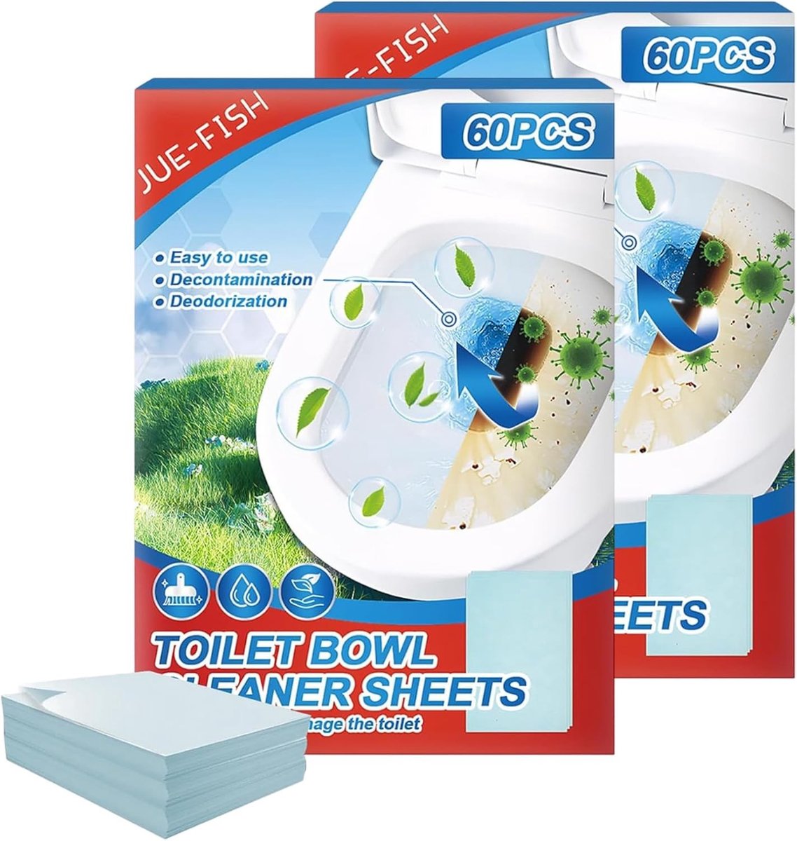 Toiletreiniger - Wit - 120 Stuks - Extra Sterke Reinigingstabletten - Voor Toilet en Afvalwatersysteem