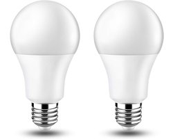 Ledlampen, E27, 12 V, 12 W, warm licht, 3000 K, 1000 lm, 270 graden, laagspanning, gelijkstroom, 12 volt, 24 volt, E27-fitting, voor camper, garage, fotovoltaïsche huis, 2 stuks