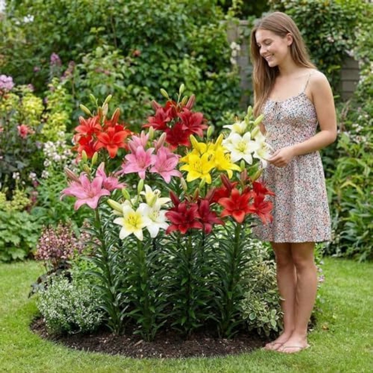 Collectie van 15 Matrix Garden Leliebollen, mix van 5 soorten | 3 van elke kleur, meerjarig en winterhard bloembollenmix (geen zaden), mix uit Nederland voor in de tuin en in potten.