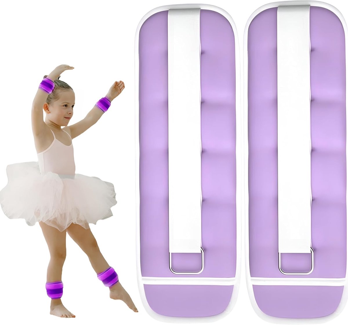 2 stuks, enkelgewichten set, voet-/polsgewicht manchetten, geschikt voor beginners en kinderen, dansen, beweging, lopen, joggen
